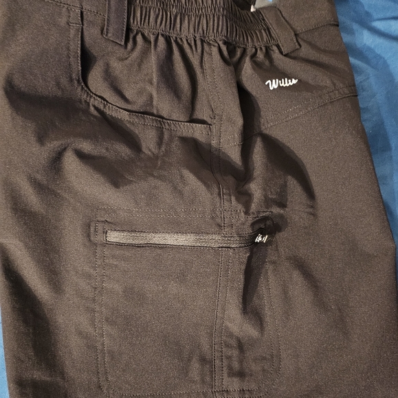 Willit Womens Black Cargo Shorts UPF 50 Hiking Golf SPF Stretch Sz L - Picture 7 of 9